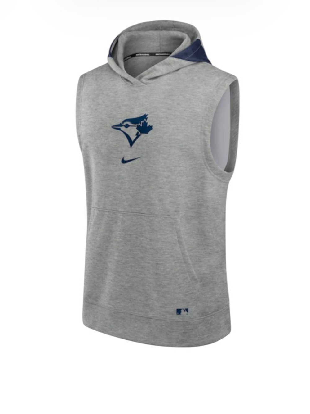 Nike Toronto Blue Jays Authentic Collection Sleeveless Gray Hoodie Sz L